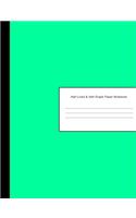 Half Lined & Half Graph Paper Notebook