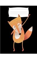 Dabbing Fox Composition Notebook