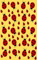 Ladybug Ladybird Beetle Notebook: Yellow Journal To Write In