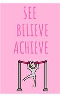 Gymnastics Notebook: lined journal notebook notepad diary to write in