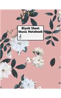 Blank Sheet Music Notebook