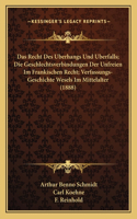 Recht Des Berhangs Und Berfalls; Die Geschlechtsverbindungen Der Unfreien Im Frankischen Recht; Verfassungs-Geschichte Wesels Im Mittelalter (1888)