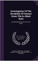 Investigation Of The Durability Of Cement Drain Tile In Alkali Soils