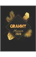 GRANNY Planner 2020: 2020 Calendar, Daily Weekly Planner with Monthly quick-view/over view with 2020 Planner
