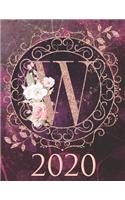 2020 Weekly Planner - Monogram Initial 