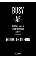 Notizbuch für Modellbauer / Modellbauerin: Originelle Geschenk-Idee [120 Seiten liniertes blanko Papier ]