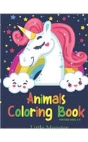 Animals colouring books