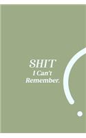SHIT I Can't Remember.