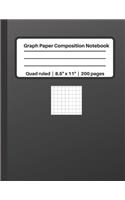 Graph Paper Composition Notebook Quad ruled - 8.5" x 11" - 200 pages