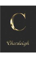 Charleigh: 1 Year Daily Planner (12 Months) - Yellow Gold Effect Letter C Initial First Name - 2020 - 2021 - 365 Pages for Planning - January 20 - December 20 