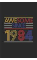 Awesome Since 1984: Graph Ruled Notebook - Journal for Birthday Gift Idea