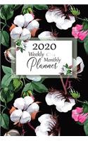 2020 Weekly Monthly Planner: Gorgeous Cotton Floral Cover: Daily Agenda: Weekly Organizer: Appointments, Reminders, Notes & Goals