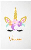 Vivian A5 Lined Notebook 110 Pages