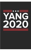 Yang 2020 Notebook - Andrew Yang Gift - Vintage President Journal - 2020 Election Diary for Democratic Friends And Family