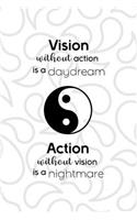 Vision Without Action Is A Daydream Action Without Vision Is A Nightmare
