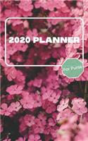 2020 Planner For Purse: January 2020 - December 2020 - Monthly Dated With Year At A Glance and Notes Pages (Gift Calendar) (Cherry Blossoms)