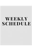 Weekly Schedule