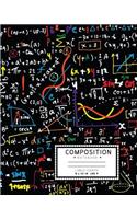 Lined graph composition notebook