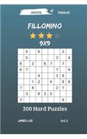 Master of Puzzles - Fillomino 200 Hard Puzzles 9x9 Vol. 3