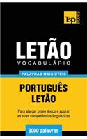 Vocabulário Português-Letão - 3000 palavras mais úteis