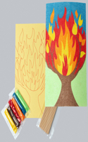 Vacation Bible School (Vbs) 2021 Discovery on Adventure Island Burning Bush Sand Art (Pkg of 12): Quest for God's Great Light