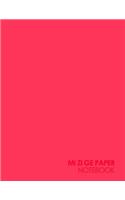 Mi Zi Ge Paper Notebook: (Mi Zi GE Paper Notebook)