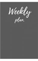 weekly plan