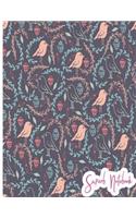 Superb notebook: Paradise of birds beautiful notebook for all ( great journal, amazing composition book ) large 8.5 x 11 inches, 110 pages(6 Superb Notebook 111)