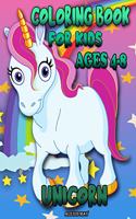 Unicorn Coloring Book for Kids Ages 4-8
