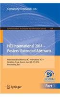 Hci International 2014 - Posters' Extended Abstracts: International Conference, Hci International 2014, Heraklion, Crete, June 22-27, 2014. Proceedings, Part I