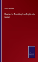 Materials for Translating from English into German