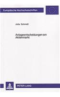 Anlageentscheidungen Am Aktienmarkt