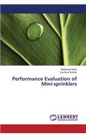 Performance Evaluation of Mini-sprinklers
