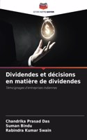 Dividendes et décisions en matière de dividendes