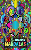 105 Amazing Mandalas Adult Coloring Book