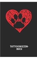 Tattooskizzenbuch: Halte deine Ideen für Motive für dein nächstes Tattoo fest und baue dir ein ganzes Portfolio voller Designideen auf!