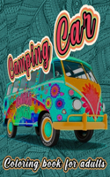 Camping Car coloring book for adults