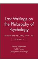 Last Writings on the Philosophy of Psychology