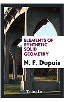 Elements of Synthetic Solid Geometry