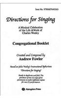 Directions for Singing Congregational Booklet