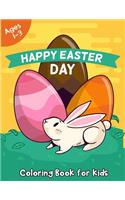 Happy Easter Day Coloring Book for Kids Ages 1-3