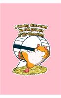 I Finally Discovered The Real Purpose Of This Damn Wheel: Dot Grid Journal - Hamster Wheel Purpose Cute Animal Hammy Owner Pet Lover Gift - Pink Dotted Diary, Planner, Gratitude, Writing, Travel, Goal, Bull