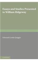 Essays and Studies Presented to William Ridgeway