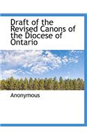 Draft of the Revised Canons of the Diocese of Ontario