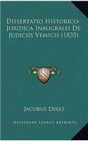 Dissertatio Historico-Juridica Inaugralis De Judiciis Vemicis (1835)