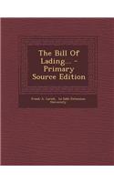 The Bill of Lading...