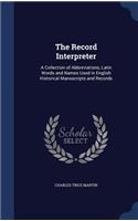 The Record Interpreter: (English)