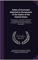Index of Economic Material in Documents of the States of the United States