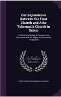 Correspondence Between the First Church and Athe Tabernacle Church in Salem