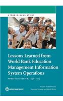 Lessons Learned from World Bank Education Management Information System Operations